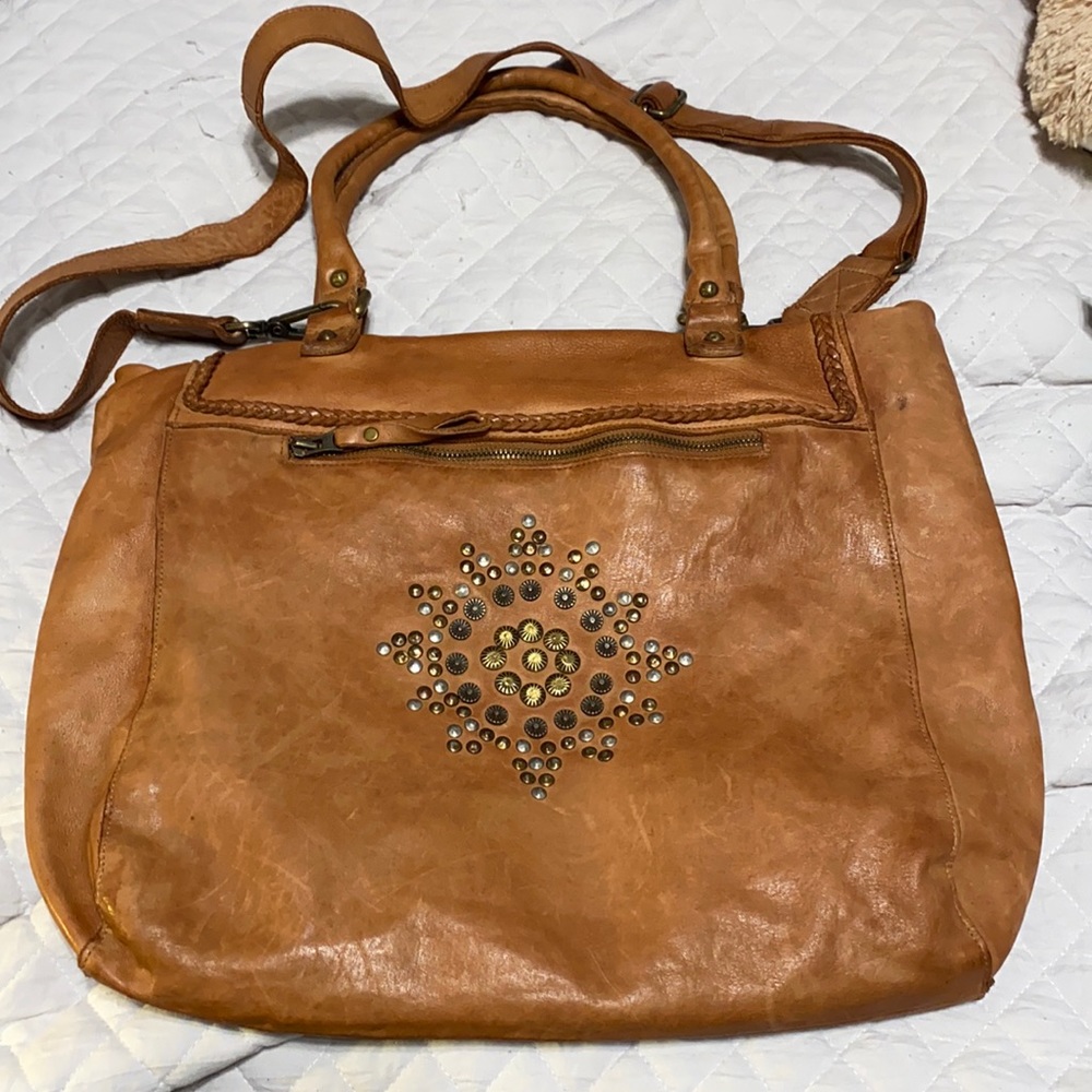 Volos Catellani leather messenger bag
